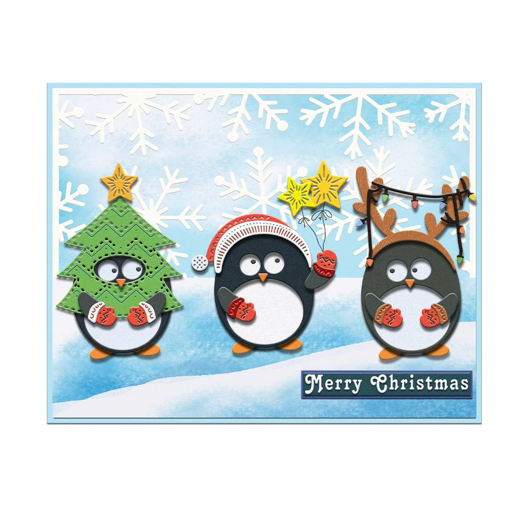 Christmas Penguins Metal Cutting Dies 1 05 Christmas Penguins Metal Cutting Dies 1 05