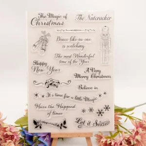 Christmas Phrase Stamp Set - main product photo | clear stamp