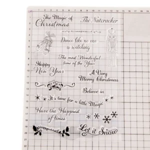 Christmas Phrase Stamp Set Christmas Phrase Stamp Set - detail view | clear stamp