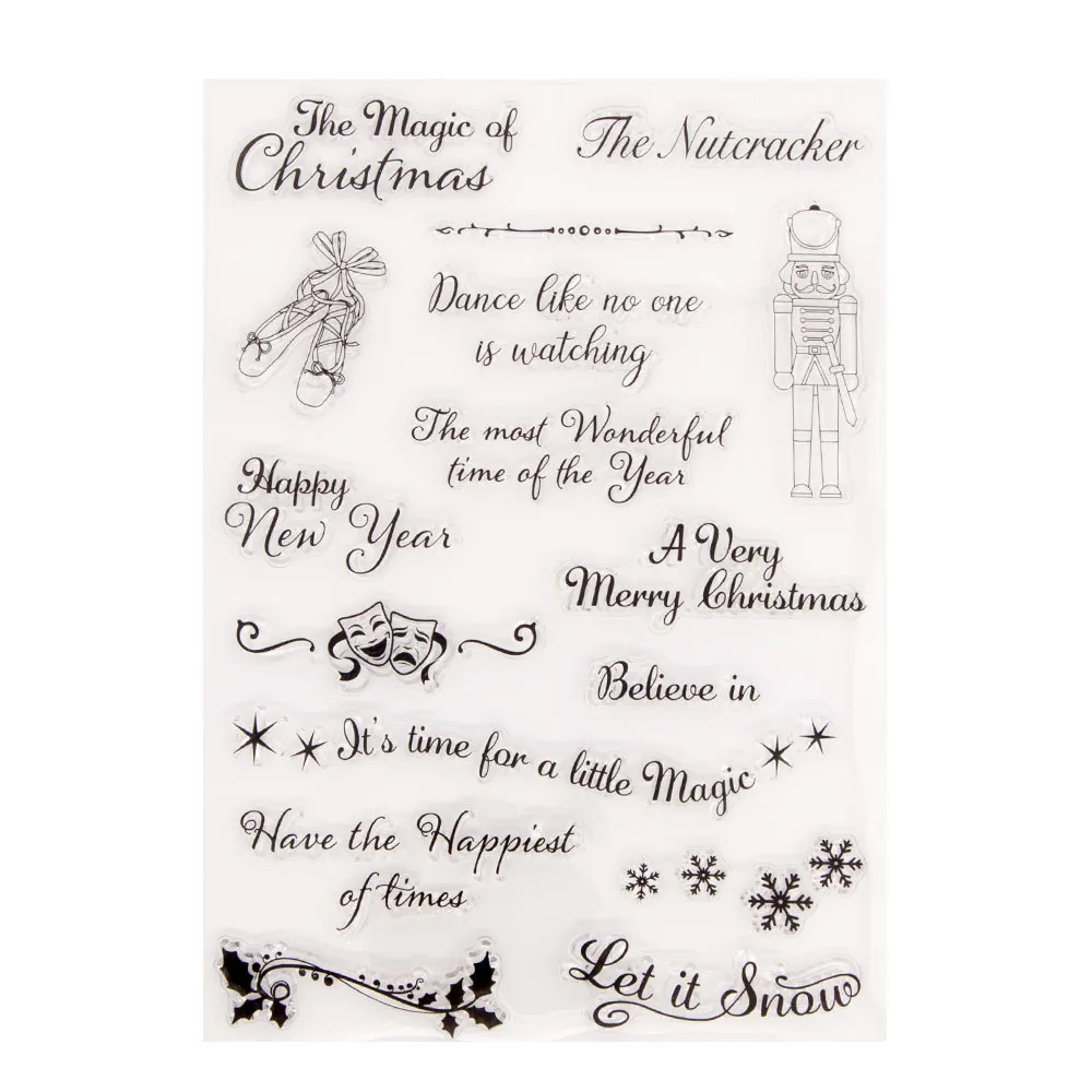 christmas-phrase-stamp-set-5 Christmas Phrase Stamp Set - packaging photo | clear stamp