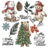 Christmas Polar Bear Clear Stamps 00