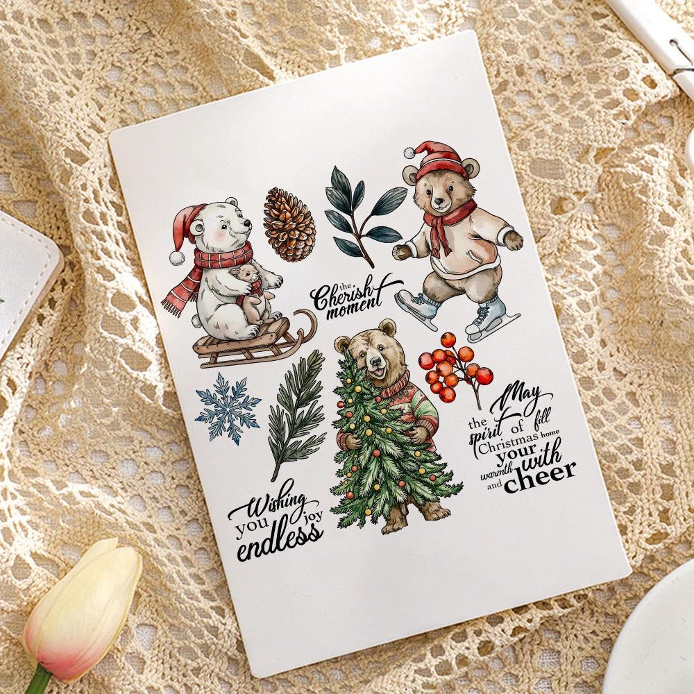 Christmas Polar Bear Clear Stamps 05 Christmas Polar Bear Clear Stamps 05