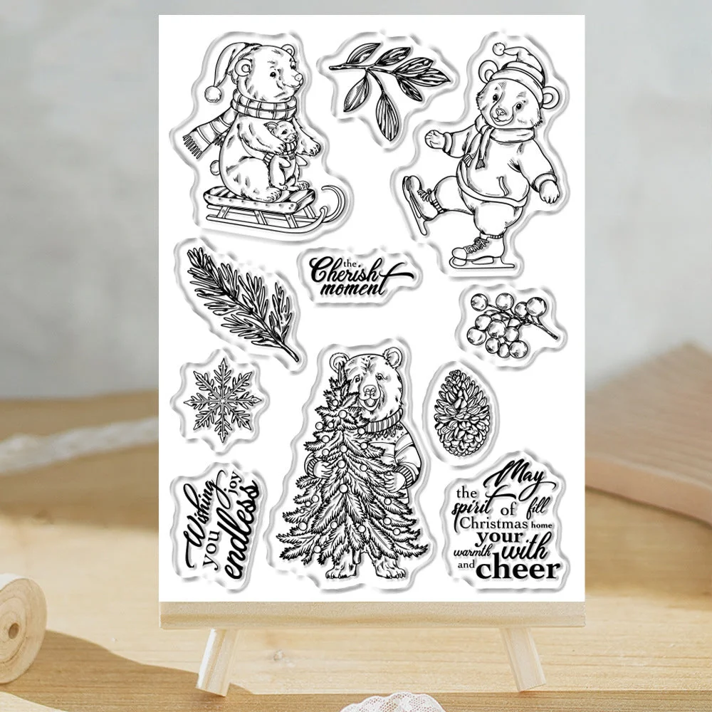 Christmas Polar Bear Clear Stamps 06 Christmas Polar Bear Clear Stamps 06