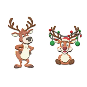 Christmas Reindeer Metal Cutting Dies 01