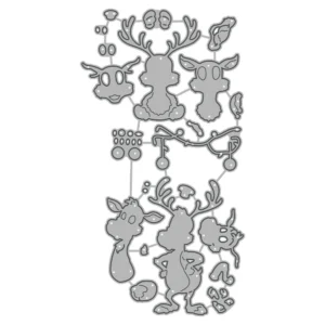 Christmas Reindeer Metal Cutting Dies 05