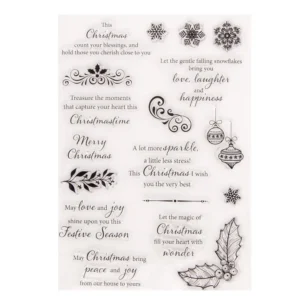 Christmas Returns Stamp Set - packaging photo | clear stamp