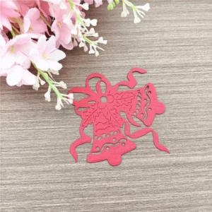 Sumflying Christmas Ribbon Bells metal cutting die - size guide