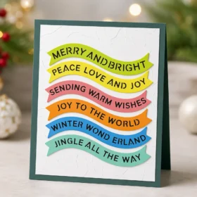 Sumflying Encouraging Words Metal Cutting Dies