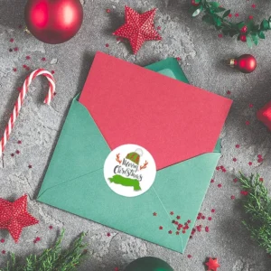 Sumflying Christmas Roll Kraft Self-Adhesive Stickers - image 3