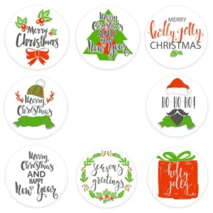 Sumflying Christmas Roll Kraft Self-Adhesive Stickers - image 2