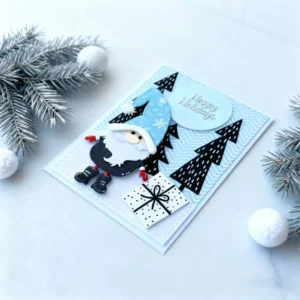 Christmas Santa Claus Cutting Dies Back View - 240-DC-2453