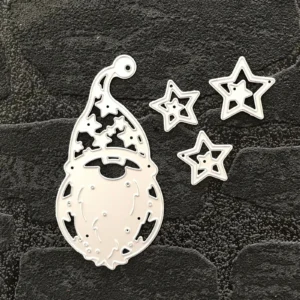 Sumflying Christmas Santa Claus metal cutting die - detail view