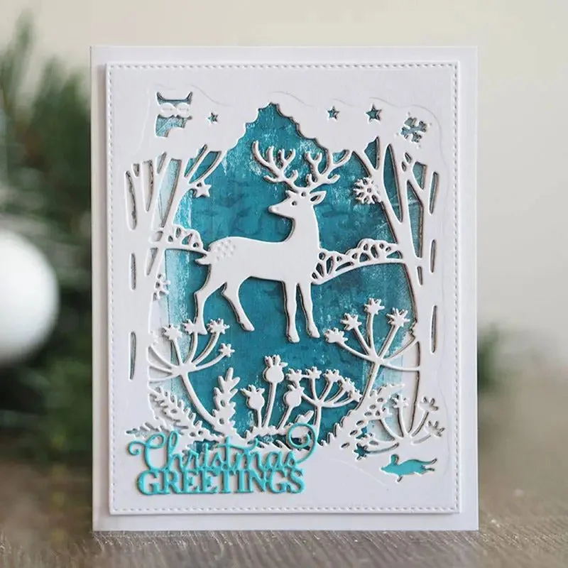 Christmas Series Forest Deer Cutting Dies 00 Christmas Series Forest Deer Cutting Dies 00