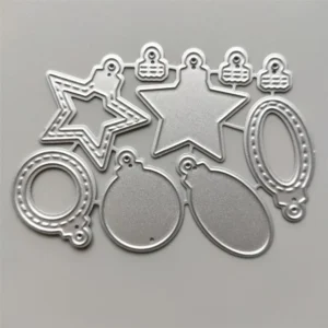 Sumflying Christmas Shaker Bell metal cutting die - detail view