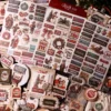 Christmas Sign & Label Rub On Transfer Stickers - 3 Sheets Pack