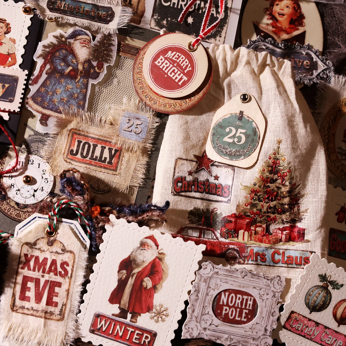 Christmas Sign & Label Rub On Transfer Stickers - 3 Sheets Pack - detail image 3