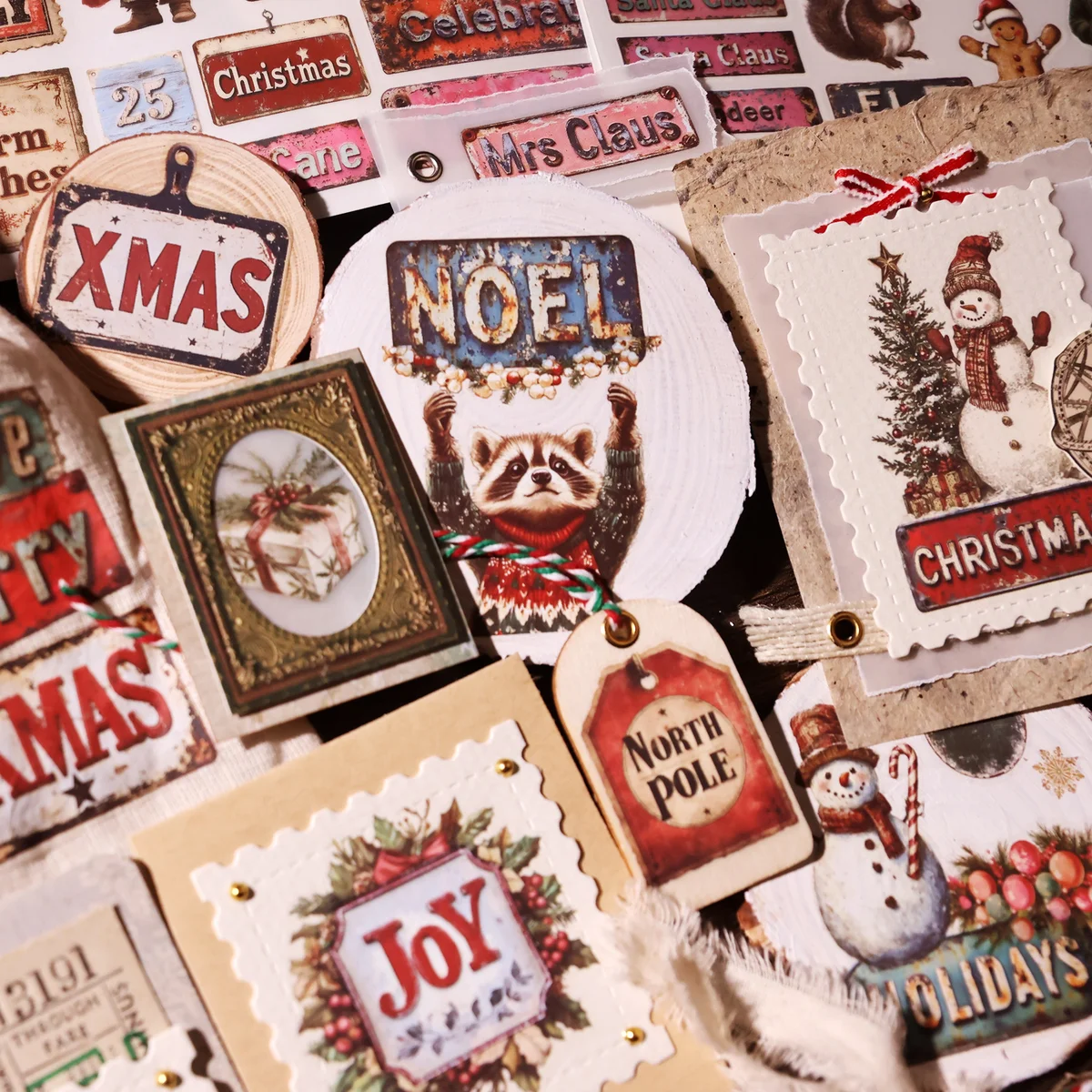 Christmas Sign & Label Rub On Transfer Stickers - 3 Sheets Pack - detail image 6
