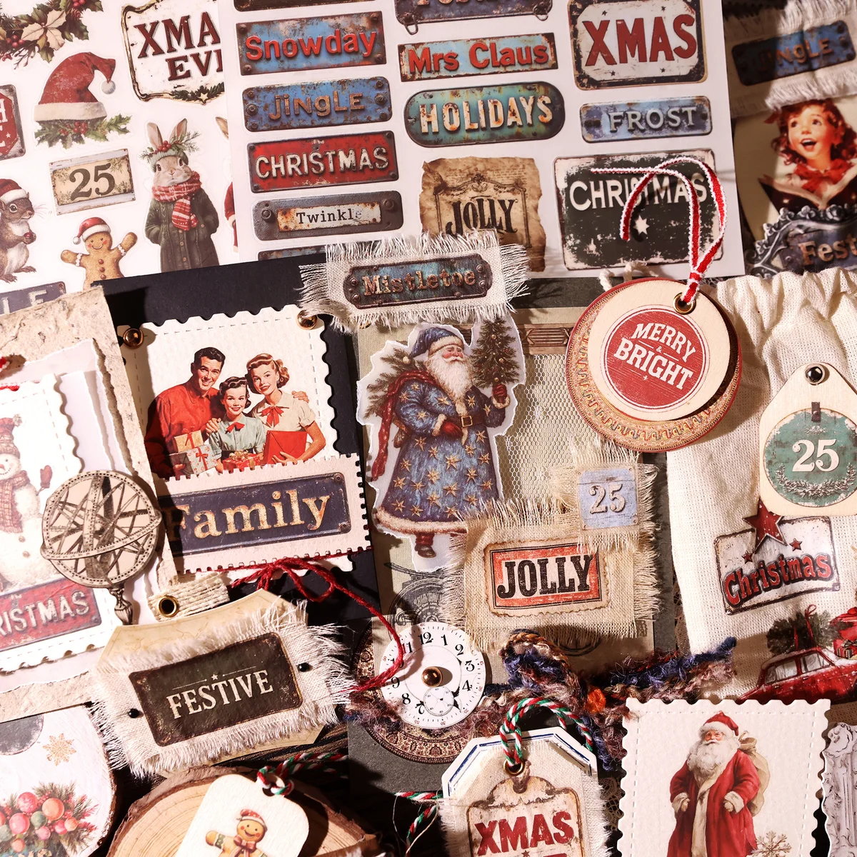 Christmas Sign & Label Rub On Transfer Stickers - 3 Sheets Pack - detail image 7