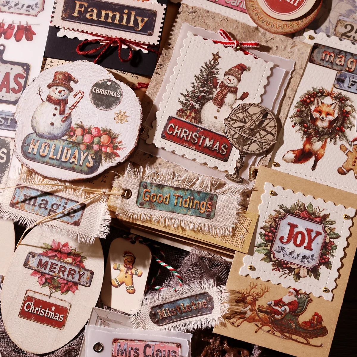 Christmas Sign & Label Rub On Transfer Stickers - 3 Sheets Pack - detail image 17