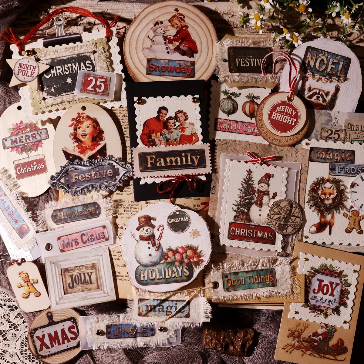 Christmas Sign & Label Rub On Transfer Stickers - 3 Sheets Pack - detail image 19