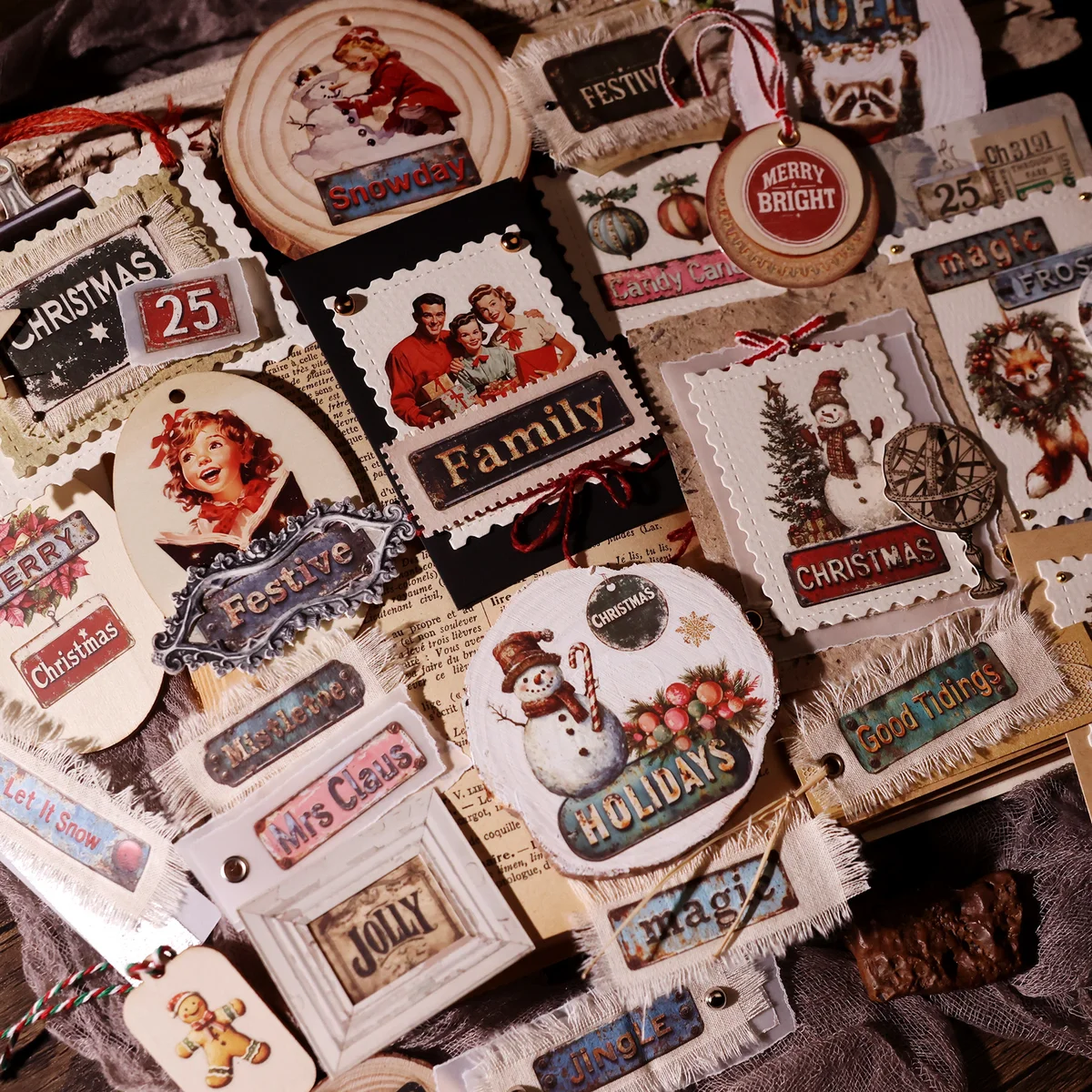 Christmas Sign & Label Rub On Transfer Stickers - 3 Sheets Pack - detail image 21