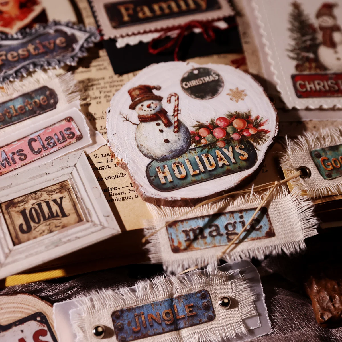 Christmas Sign & Label Rub On Transfer Stickers - 3 Sheets Pack - detail image 22