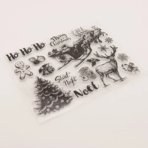 Christmas Sleigh Stamp Set - lifestyle photo | clear stamp