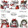 Christmas Snowman Clear Stamps 00
