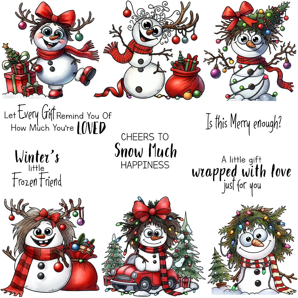 Christmas Snowman Clear Stamps 00 Christmas Snowman Clear Stamps 00