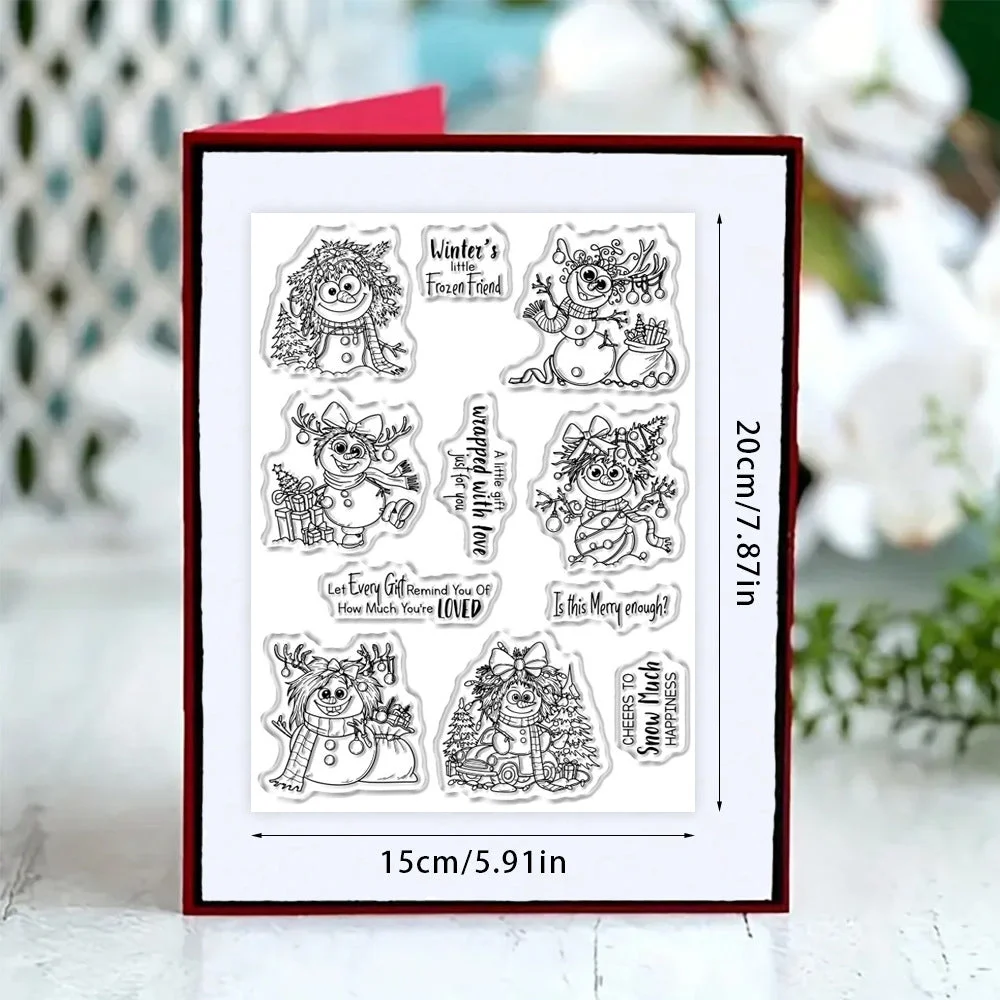 Christmas Snowman Clear Stamps 02 Christmas Snowman Clear Stamps 02