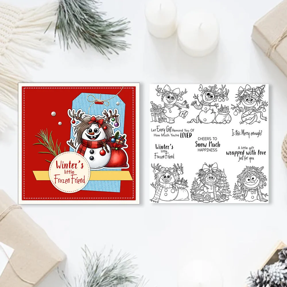 Christmas Snowman Clear Stamps 04 Christmas Snowman Clear Stamps 04