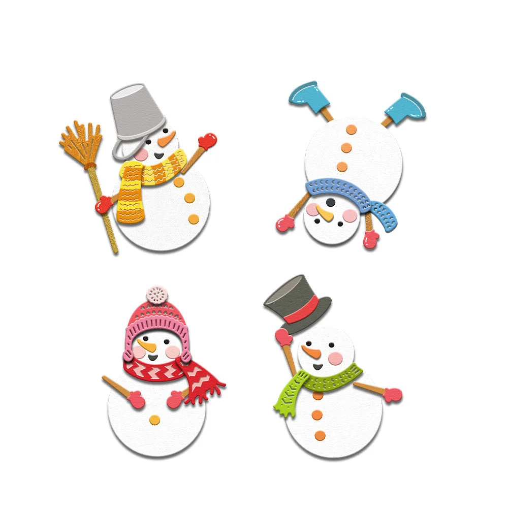 Christmas Snowman Metal Cutting Dies 04 Christmas Snowman Metal Cutting Dies 04