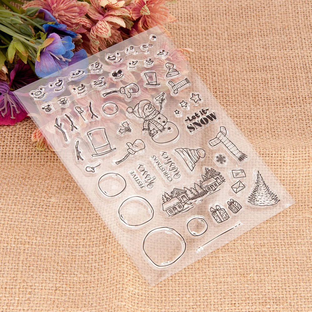 christmas-snowman-stamp-set-3 Christmas Snowman Stamp Set - size chart | clear stamp