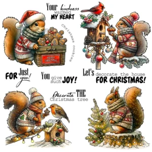 Christmas Squirrel Clear Stamps 00
