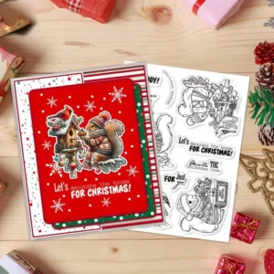 Christmas Squirrel Clear Stamps 03