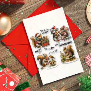 Christmas Squirrel Clear Stamps 05