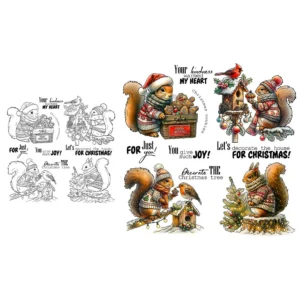 Christmas Squirrel Clear Stamps 07