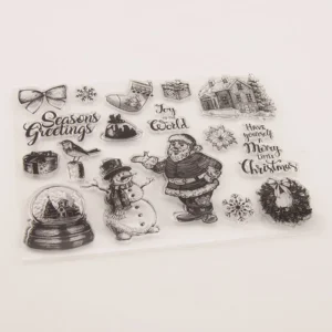 Christmas Stamp Set - lifestyle photo | clear stamp