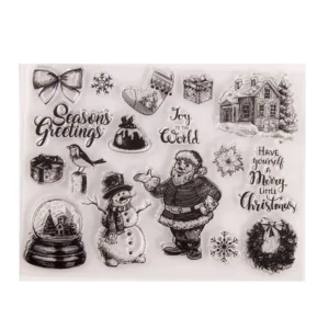 Christmas Stamp Set - packaging photo | clear stamp