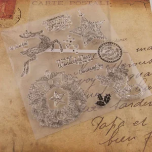 Christmas Stamp Set - size chart | clear stamp