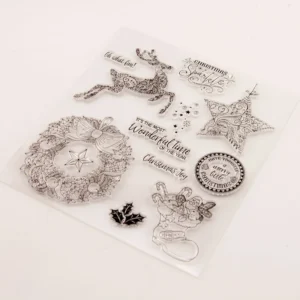 Christmas Stamp Set - lifestyle photo | clear stamp