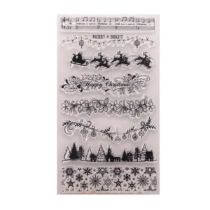 Christmas Stamp Set Christmas Stamp Set - detail view | clear stamp