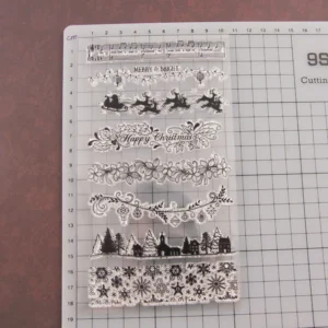 Christmas Stamp Set Christmas Stamp Set - size chart | clear stamp