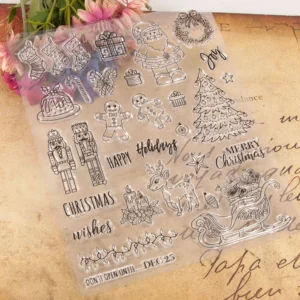 Christmas Stamp Set Christmas Stamp Set - size chart | clear stamp
