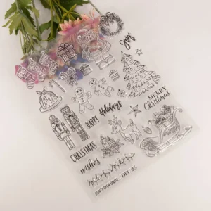 Christmas Stamp Set Christmas Stamp Set - lifestyle photo | clear stamp