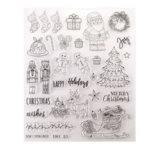 Christmas Stamp Set Christmas Stamp Set - packaging photo | clear stamp