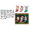 Christmas Stockings Animals Metal Cutting Dies 00