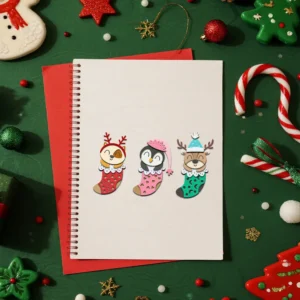 Sumflying Christmas Stockings Animals Metal Cutting Dies Christmas Stockings Animals Metal Cutting Dies 03