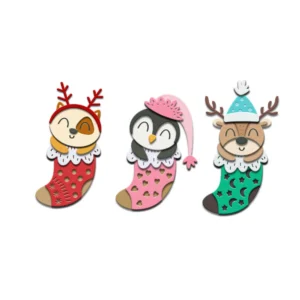 Sumflying Christmas Stockings Animals Metal Cutting Dies Christmas Stockings Animals Metal Cutting Dies 04