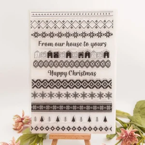 Christmas Strips Clear Stamp Set - main product photo | clear stamp